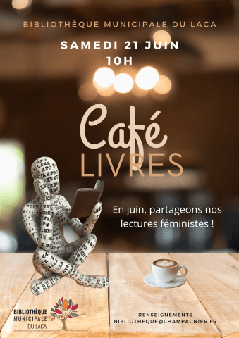 Affiche café livre