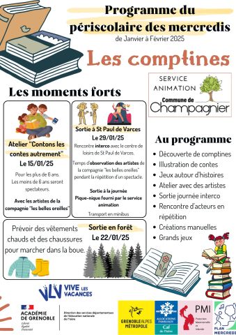 Programme du périscolaire des mercredis