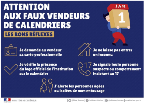 Attention aux faux vendeurs de calendriers