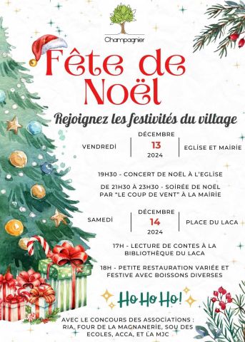 Affiche fête de Noel